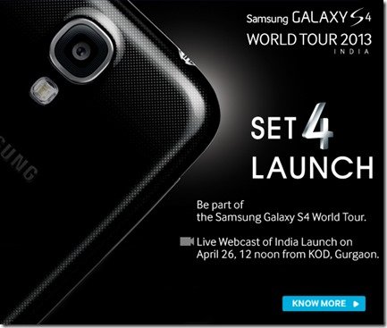 Samsung Galaxy S4-Webcast-Launch